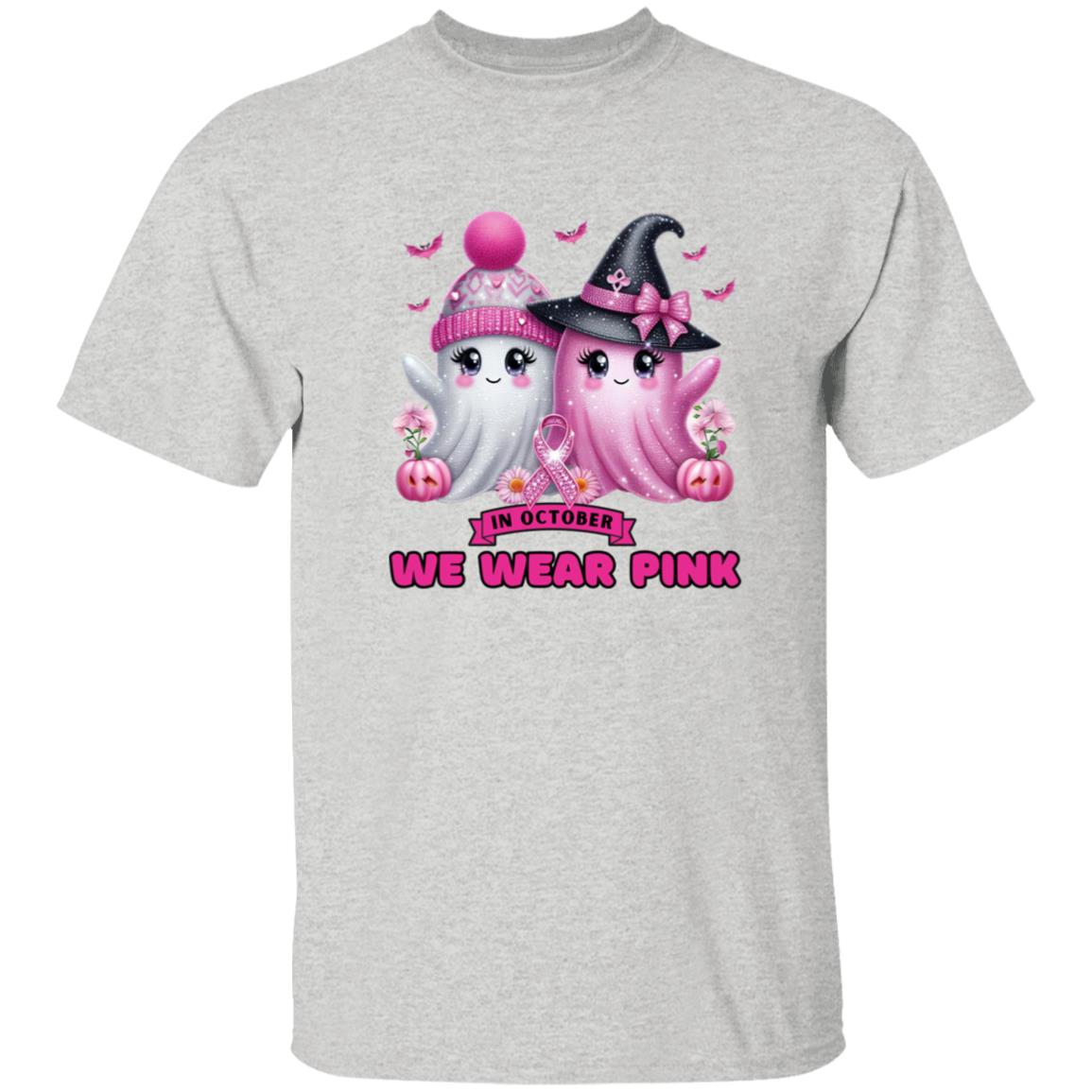 "In October We Wear Pink" Breast Cancer Awareness Tee"